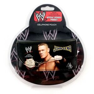 WWE John Cena Cellphone Pouch w/ Belt Clip 4.5" x 2.5" Brand New